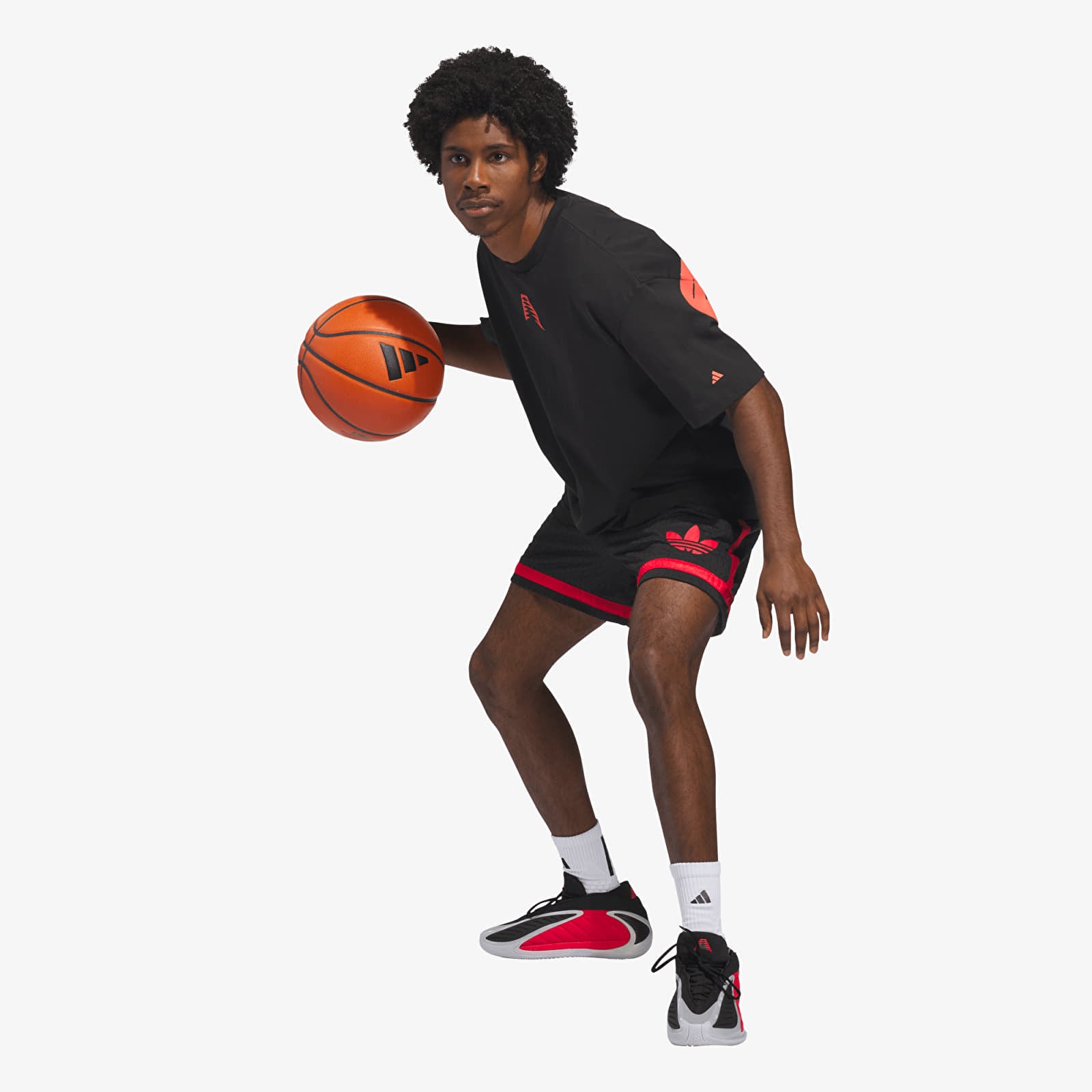 T-paidat adidas Anted Bt2 Tee Black/ Solid Red