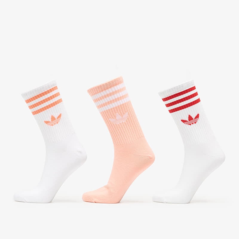 adidas 3-Stripes Crew Socks 3 Pairs White/ / White
