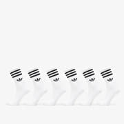 adidas 3-Stripes Crew Socks 6 Pairs White