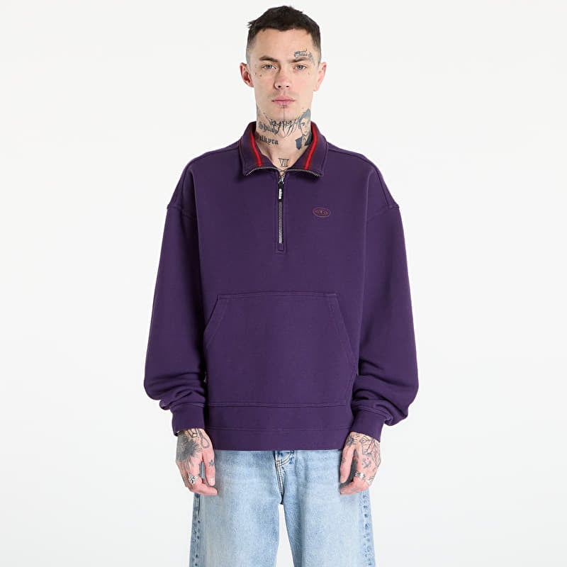 Sweatshirt adidas 90S Alternative Sport Half Zip Graphic Fleece Sweat Aurora Plum