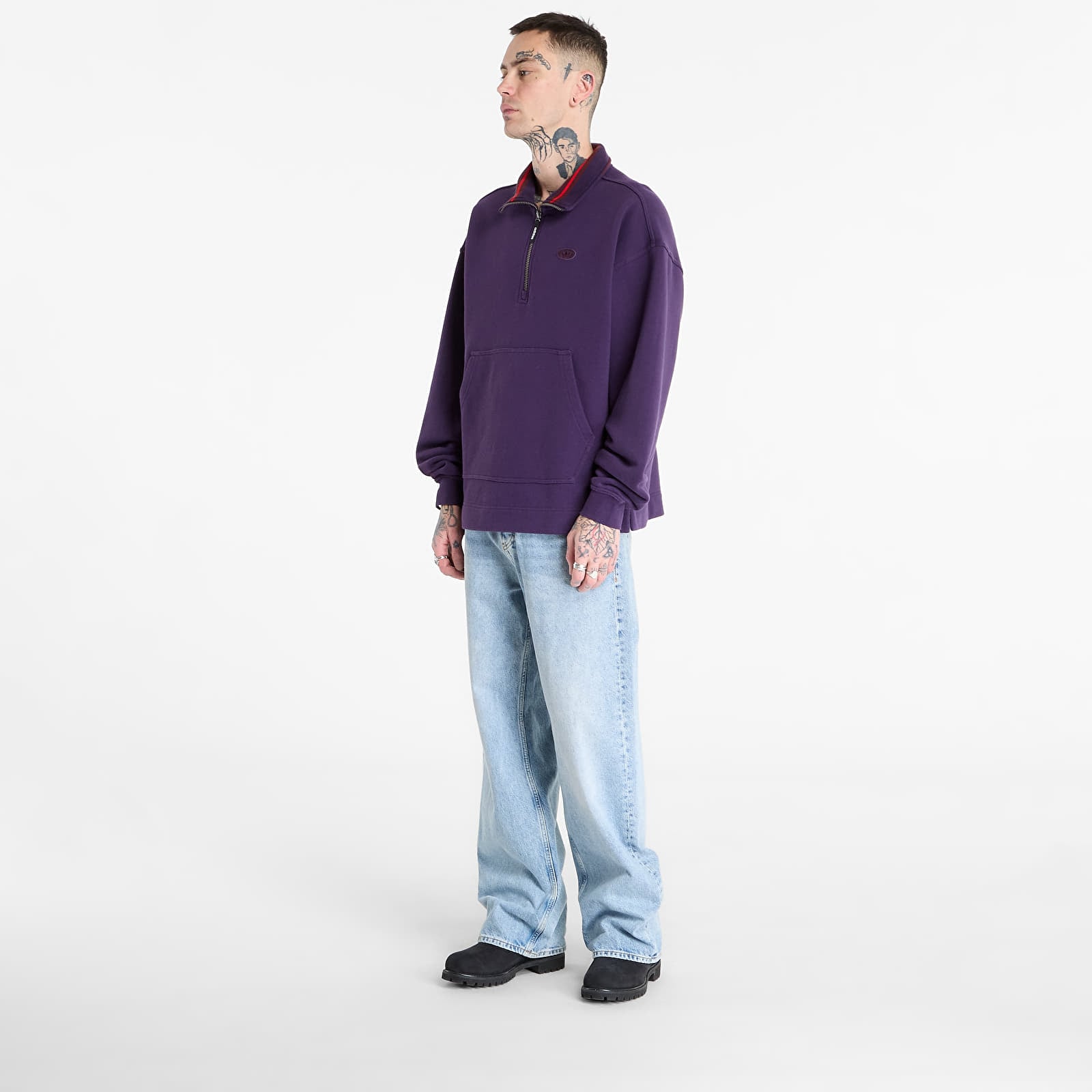 Herren-Sweatshirts adidas Graphic Sweat Aura Plum