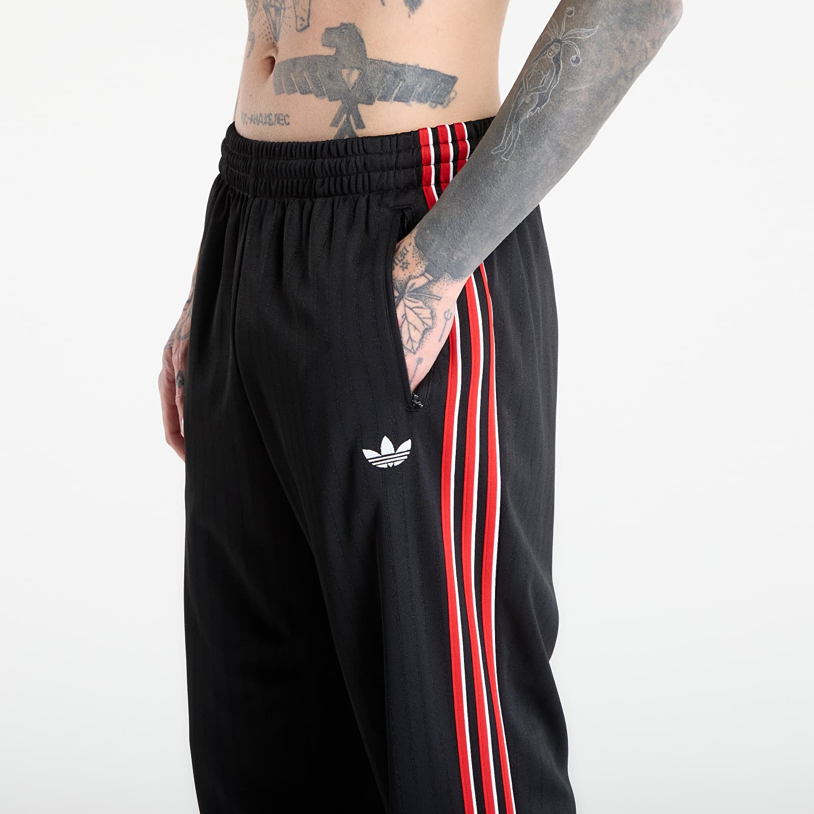 Miesten collegehousut adidas Firebird Track Pants Black