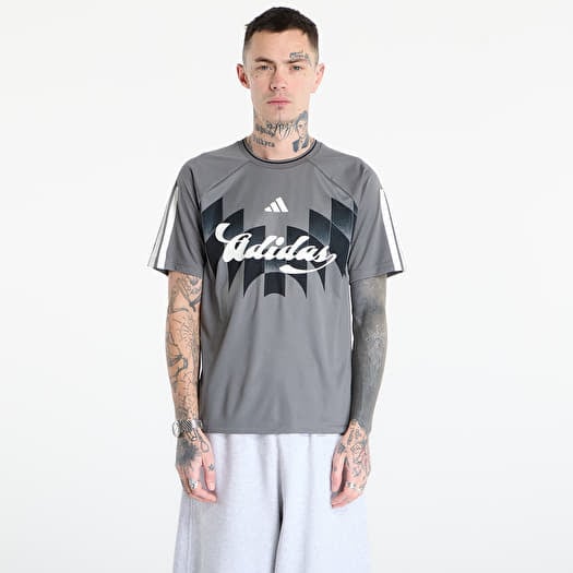 T-Shirt adidas M Tiro Gc Ho T Grey Four/ Black/ Off White