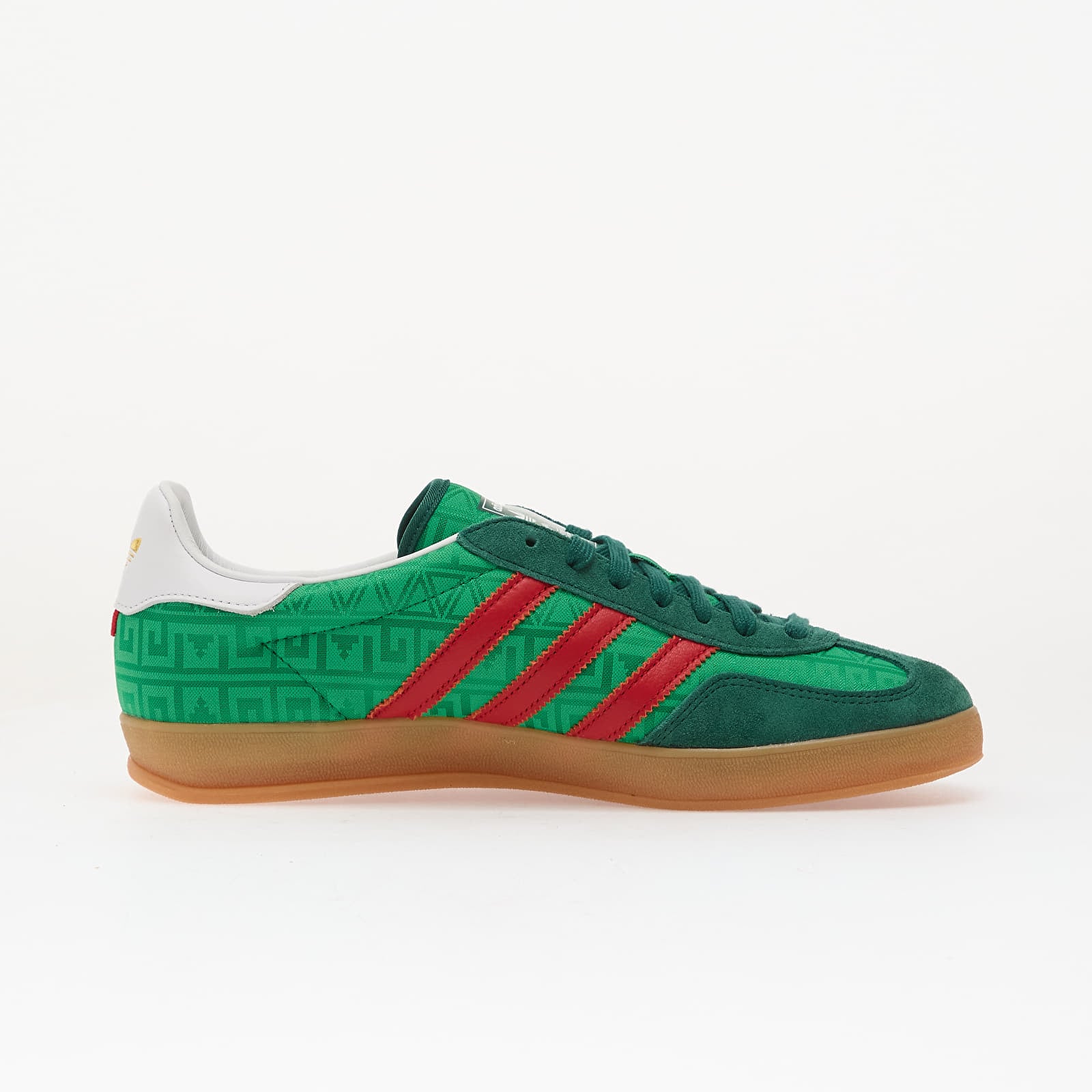 Men's sneakers and shoes adidas Gazelle Indoor Green/ Better Scarlet/ Collegiate Green