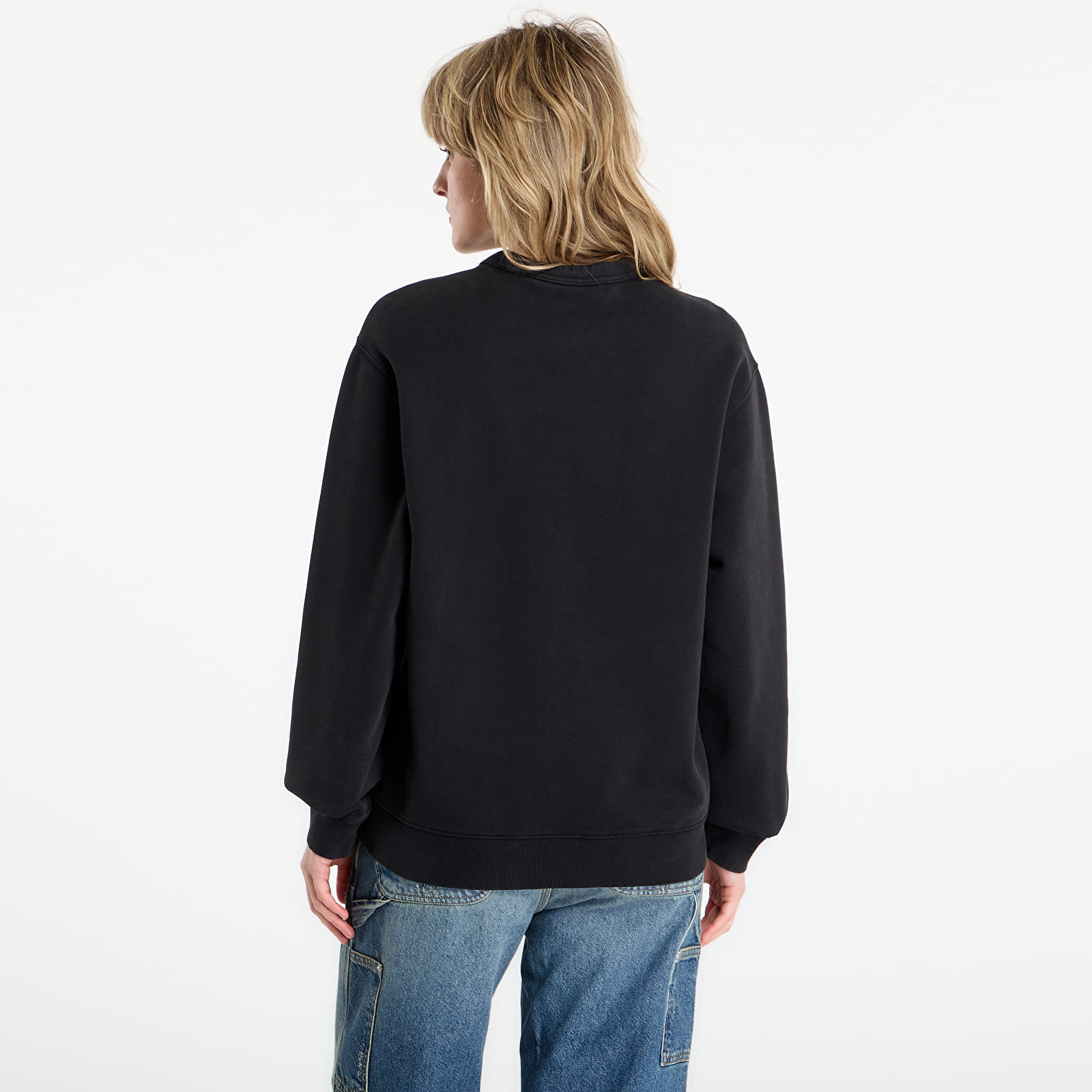 Sweatshirts til mænd Carhartt WIP Faded Pond Corps Sweat UNISEX Black