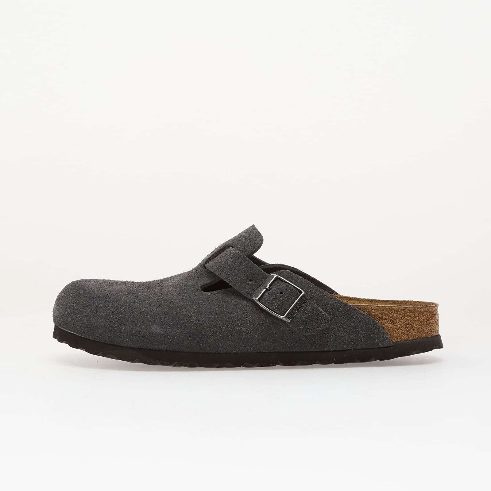 Men's sneakers and shoes Birkenstock Boston Suede Leather Charcoal