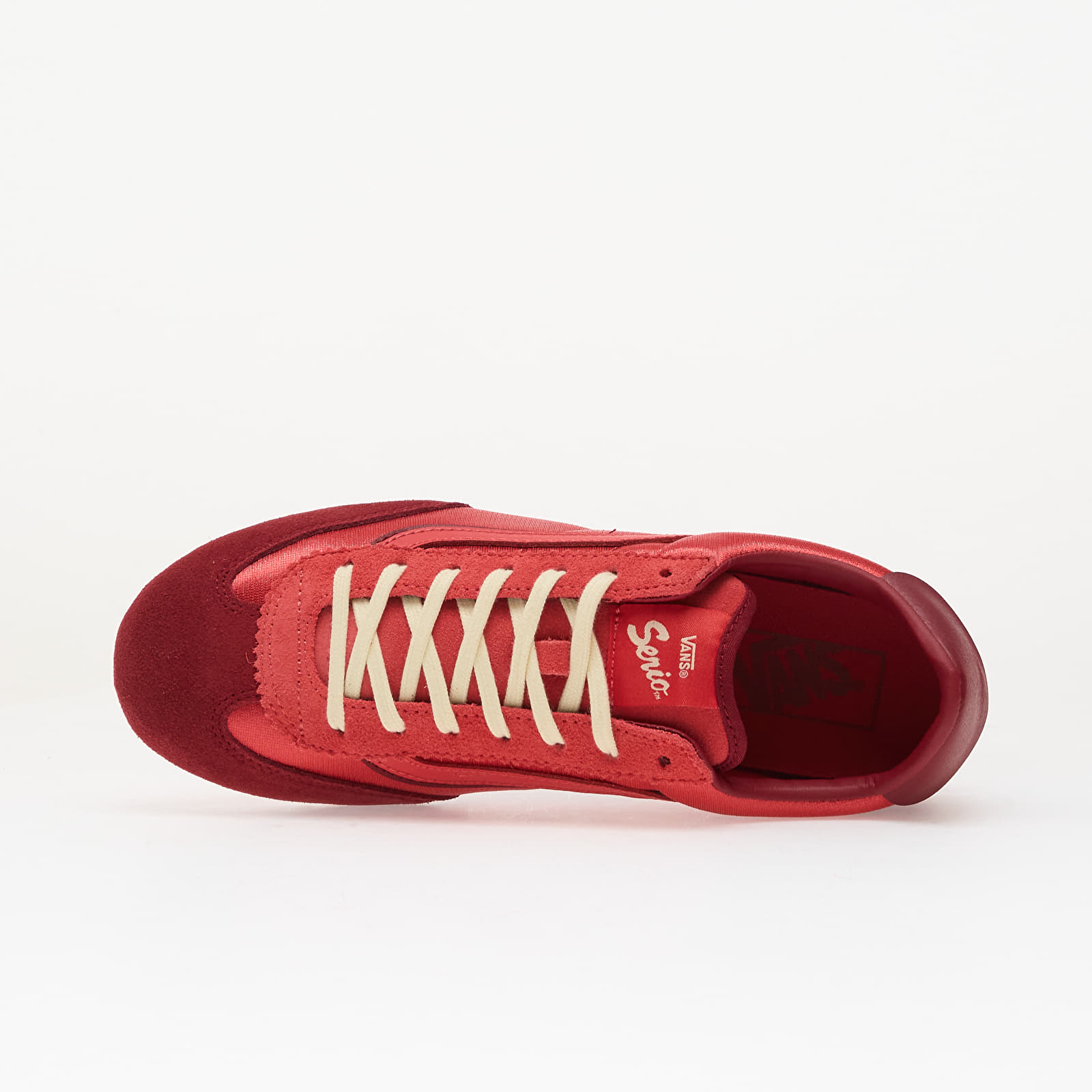 Men's sneakers and shoes Vans Super Lowpro Satin Crimson