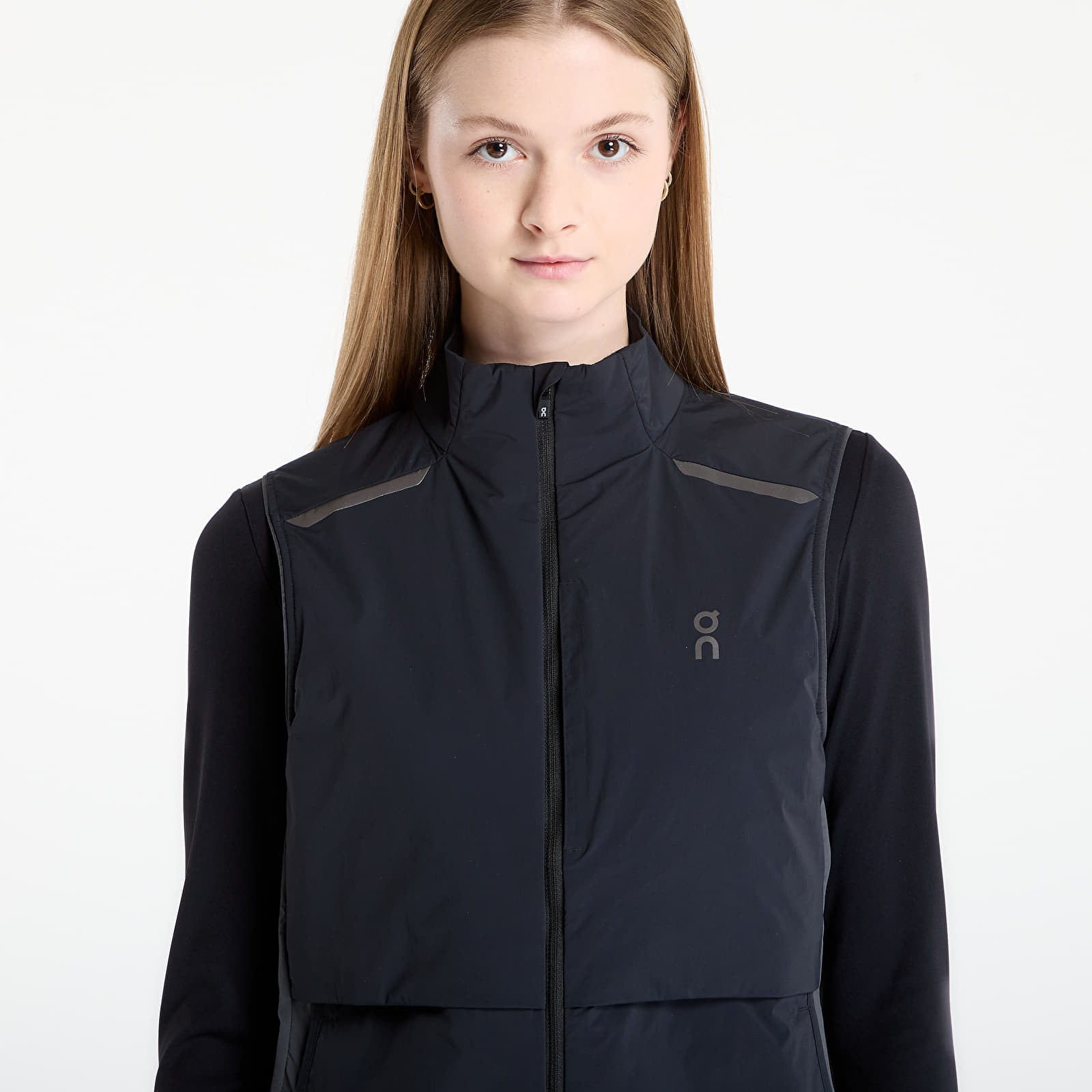 Women's cardigans On Weather Vest Black/ Eclipse