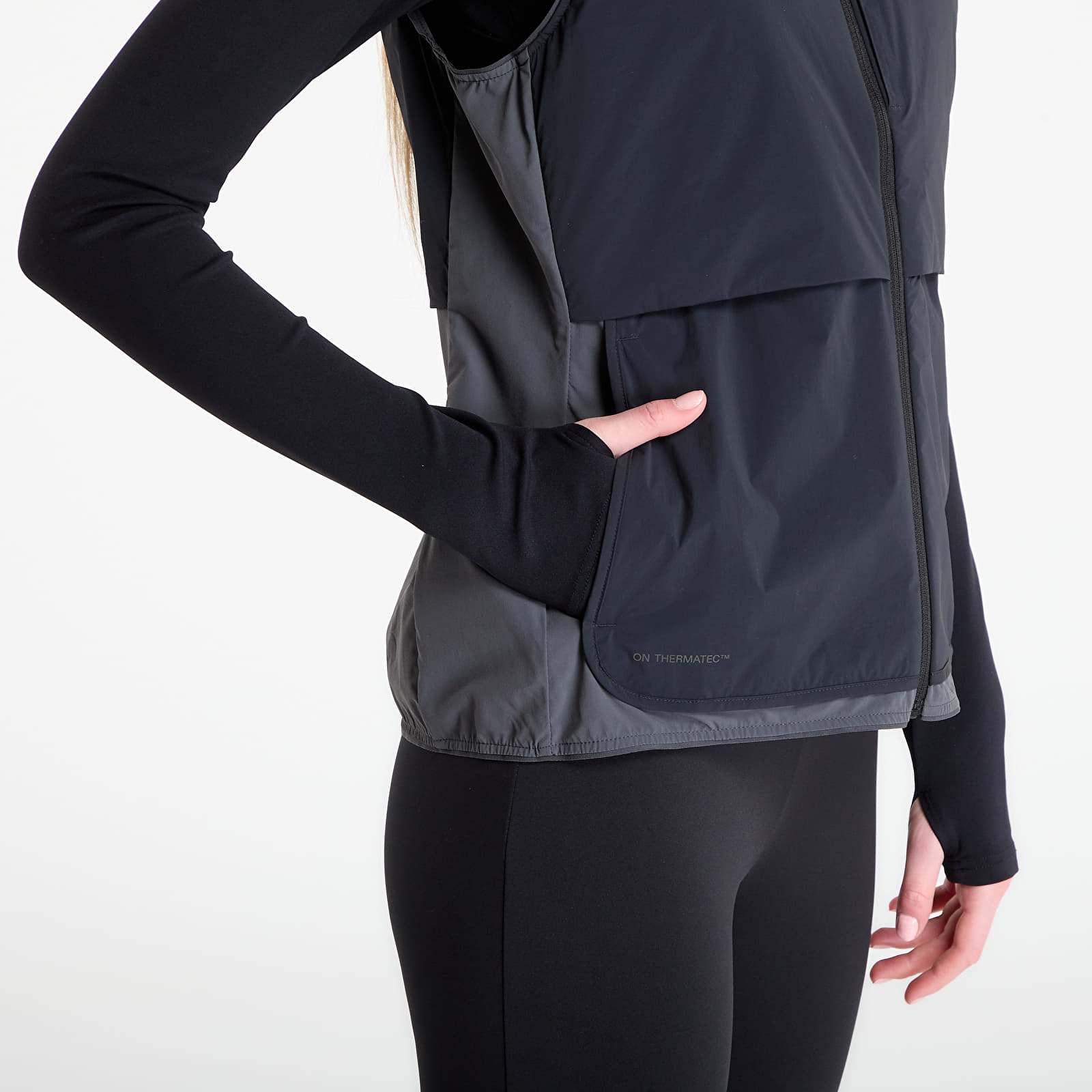Women's cardigans On Weather Vest Black/ Eclipse