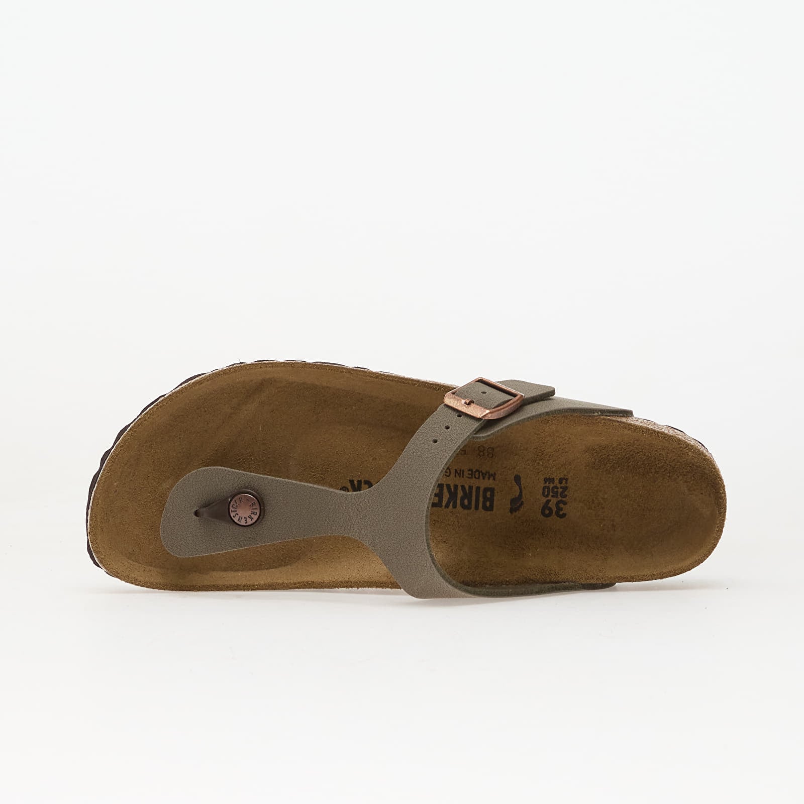 Scarpe uomo Birkenstock Gizeh Birkibuc Unisex Stone