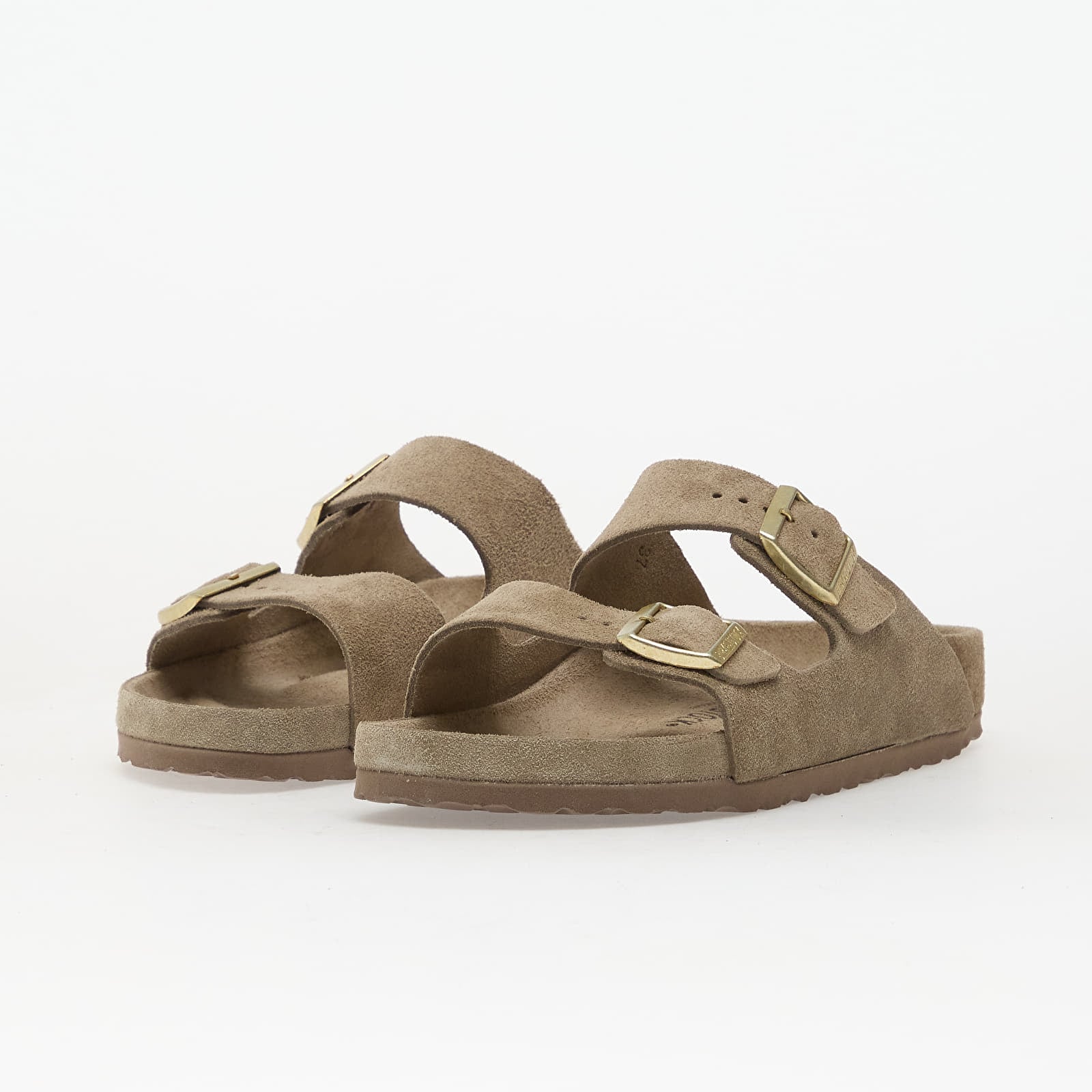 Pánské tenisky a boty Birkenstock Arizona Suede Leather Unisex Allover Taupe
