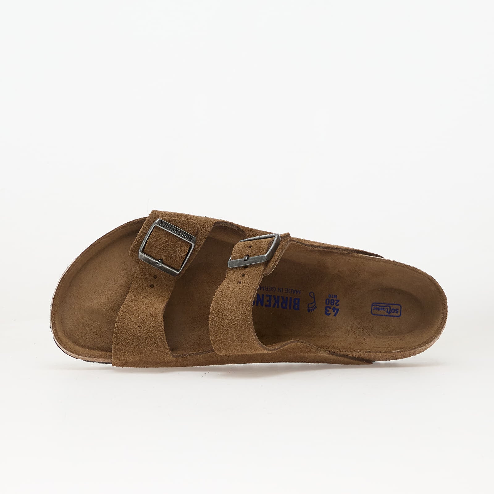 Pánské tenisky a boty Birkenstock Arizona Soft Footbed Suede Leather Unisex Dark Tea Tonal