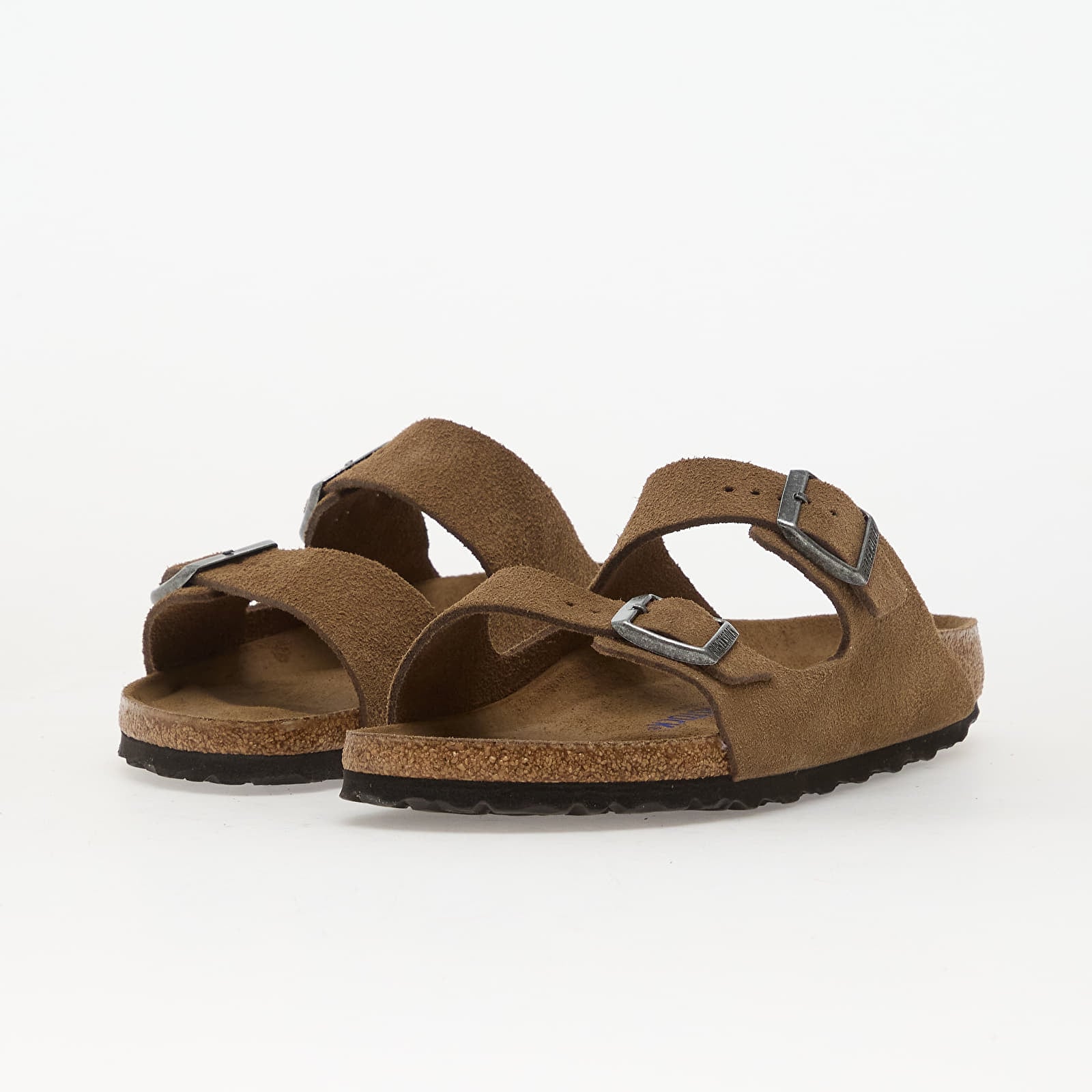 Pánské tenisky a boty Birkenstock Arizona Soft Footbed Suede Leather Unisex Dark Tea Tonal
