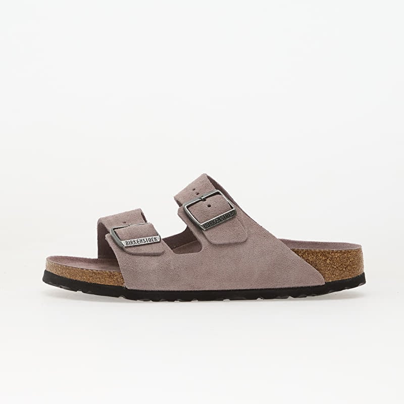 Birkenstock Arizona Soft Footbed Suede Leather Unisex Faded Purple Tonal FB