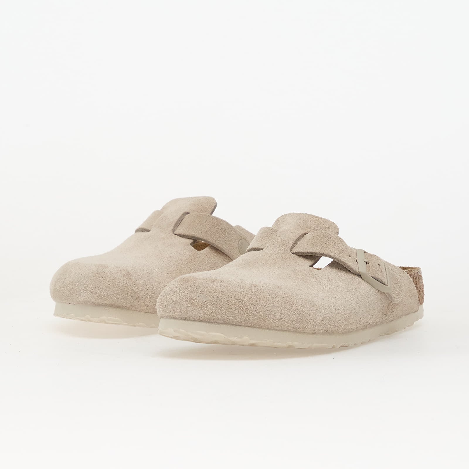 Scarpe uomo Birkenstock Boston Suede Leather Unisex Oyster