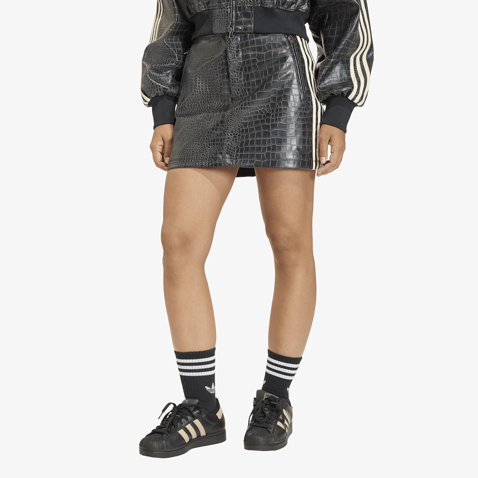 Skirt adidas Pleather Skirt Black 8