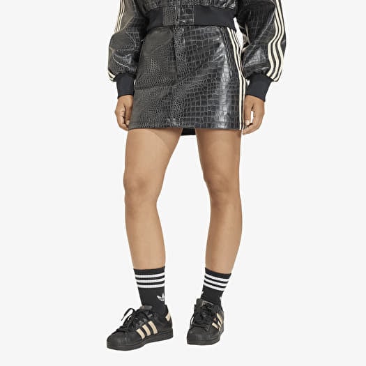 Sukňa adidas Pleather Skirt Black