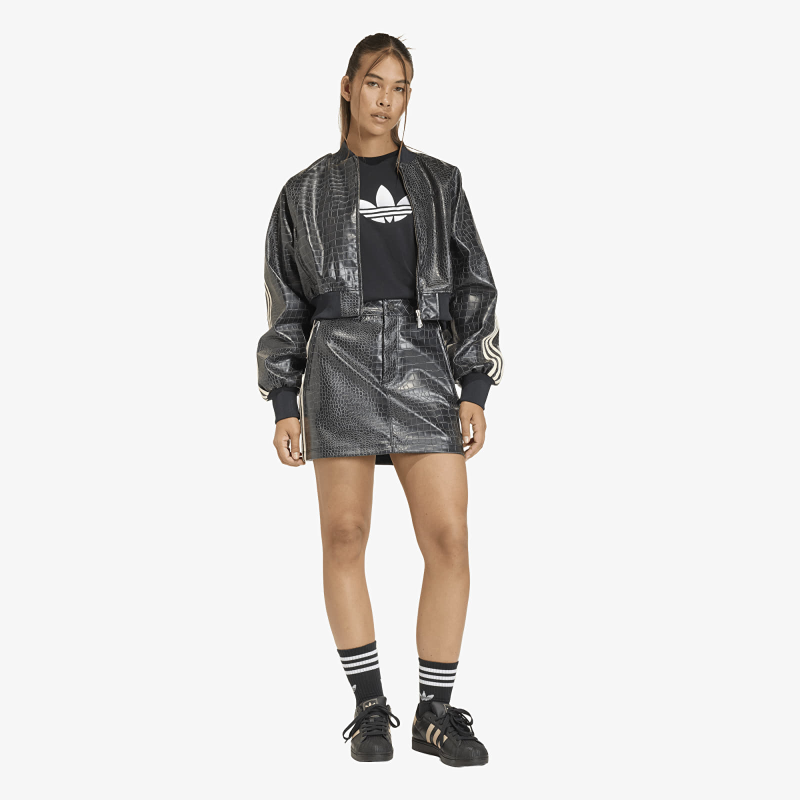 Kjolar för kvinnor adidas Pleather Skirt Black