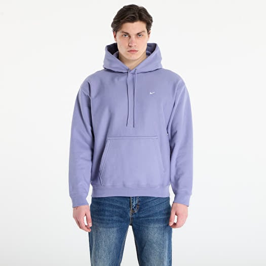 Hoodica Nike Solo Swoosh Men's Pullover Hoodie Iron Purple/ White