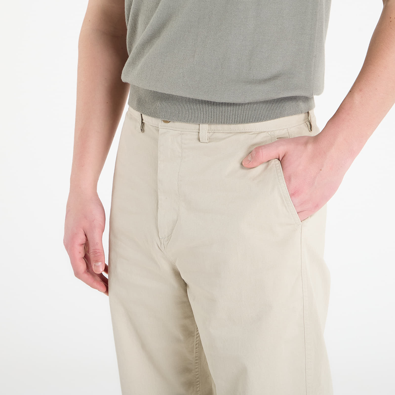 Pánske nohavice GAP 90S Loose Khaki Pants Moonstone