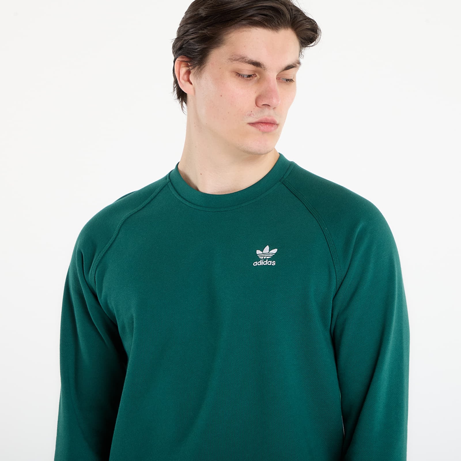 Sweatshirts adidas Trefoil Essentials French Terry Crew Sweatshirt Collegiate Green