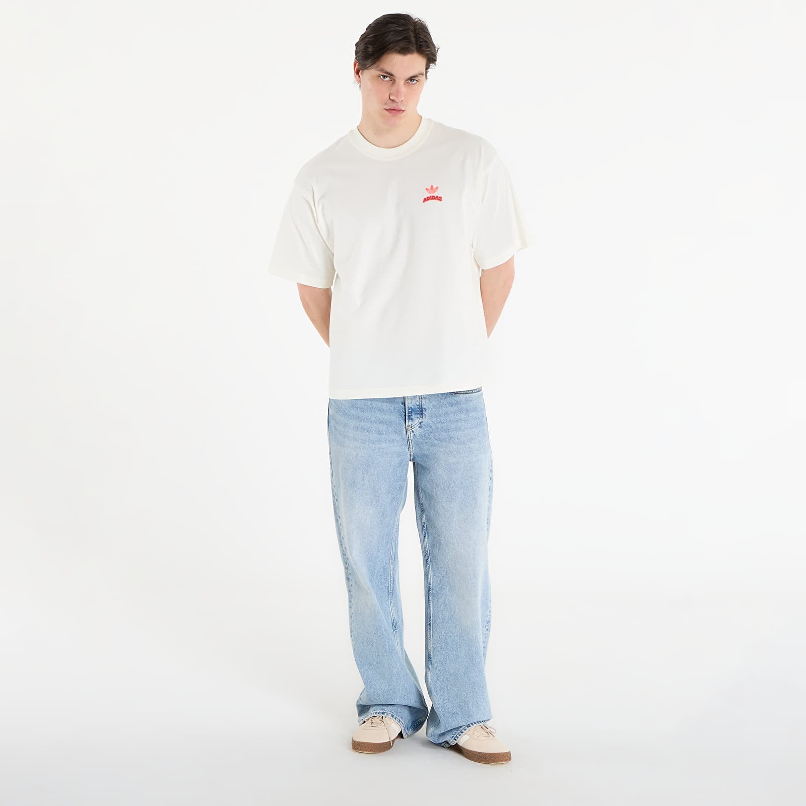 Tričká adidas Pixelated Burget Character Graphic T-Shirt Off White