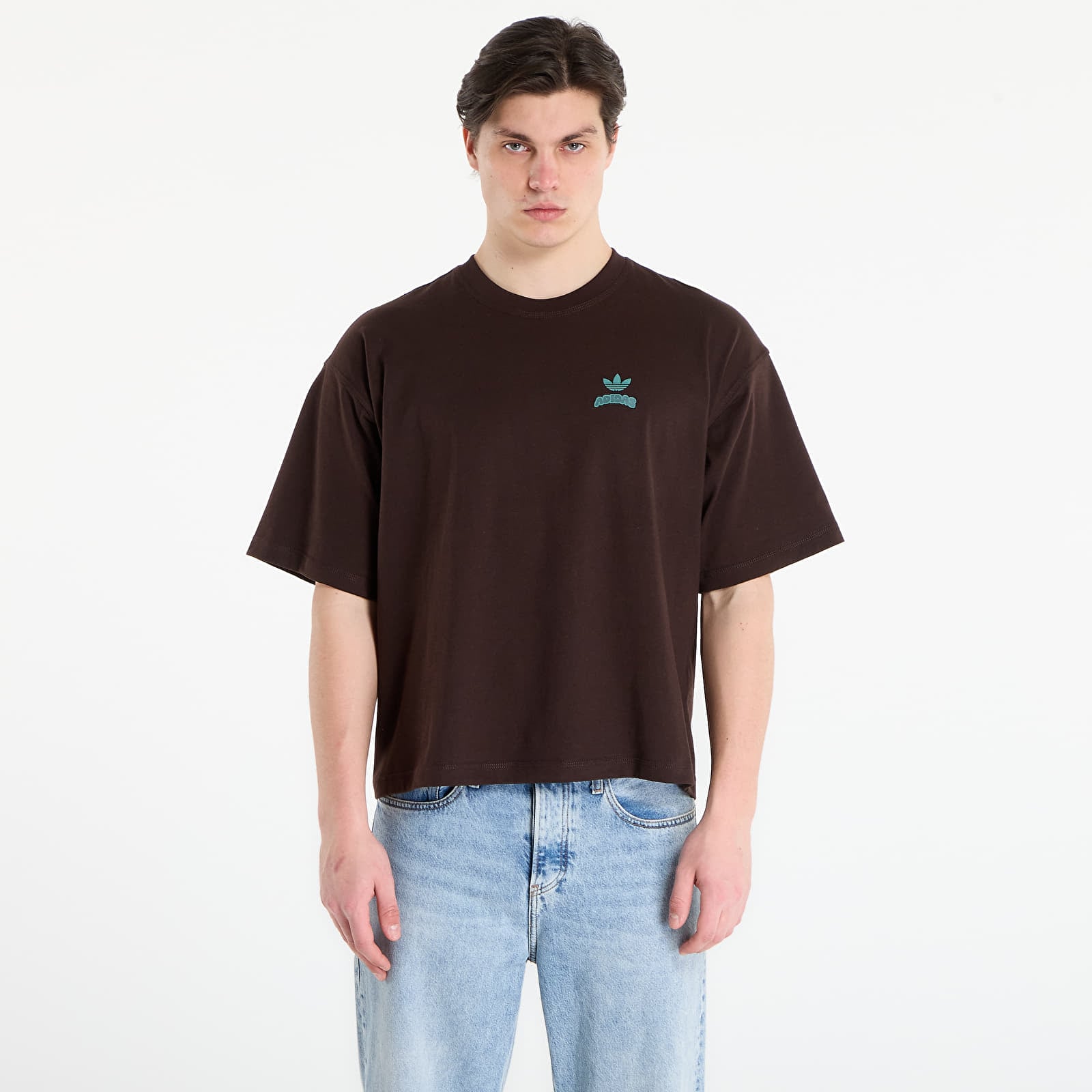 Tričká adidas Pixelated Burget Character Graphic T-shirt Aurora Coffee