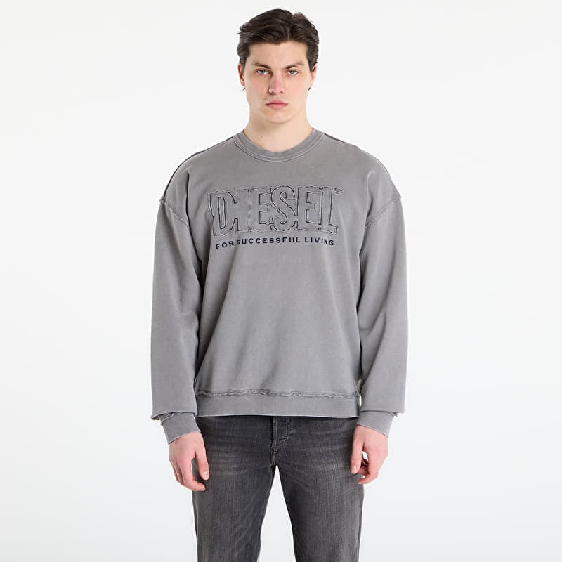 DIESEL S-Boxt-Raw-V1 Sweat-Shirt Steeple Gray