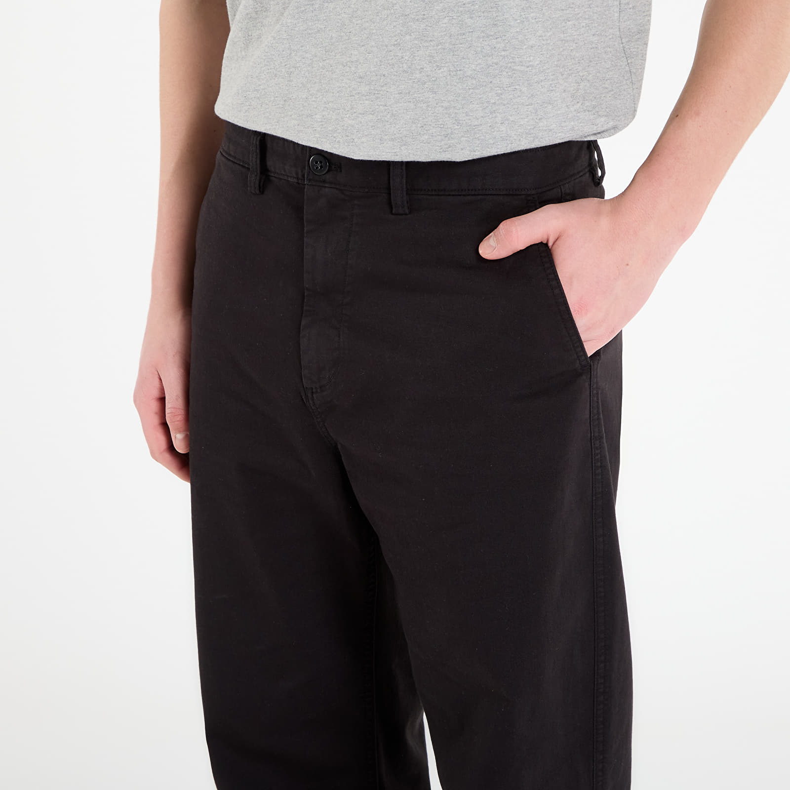 Pánske nohavice GAP 90S Loose Khaki Pants Black