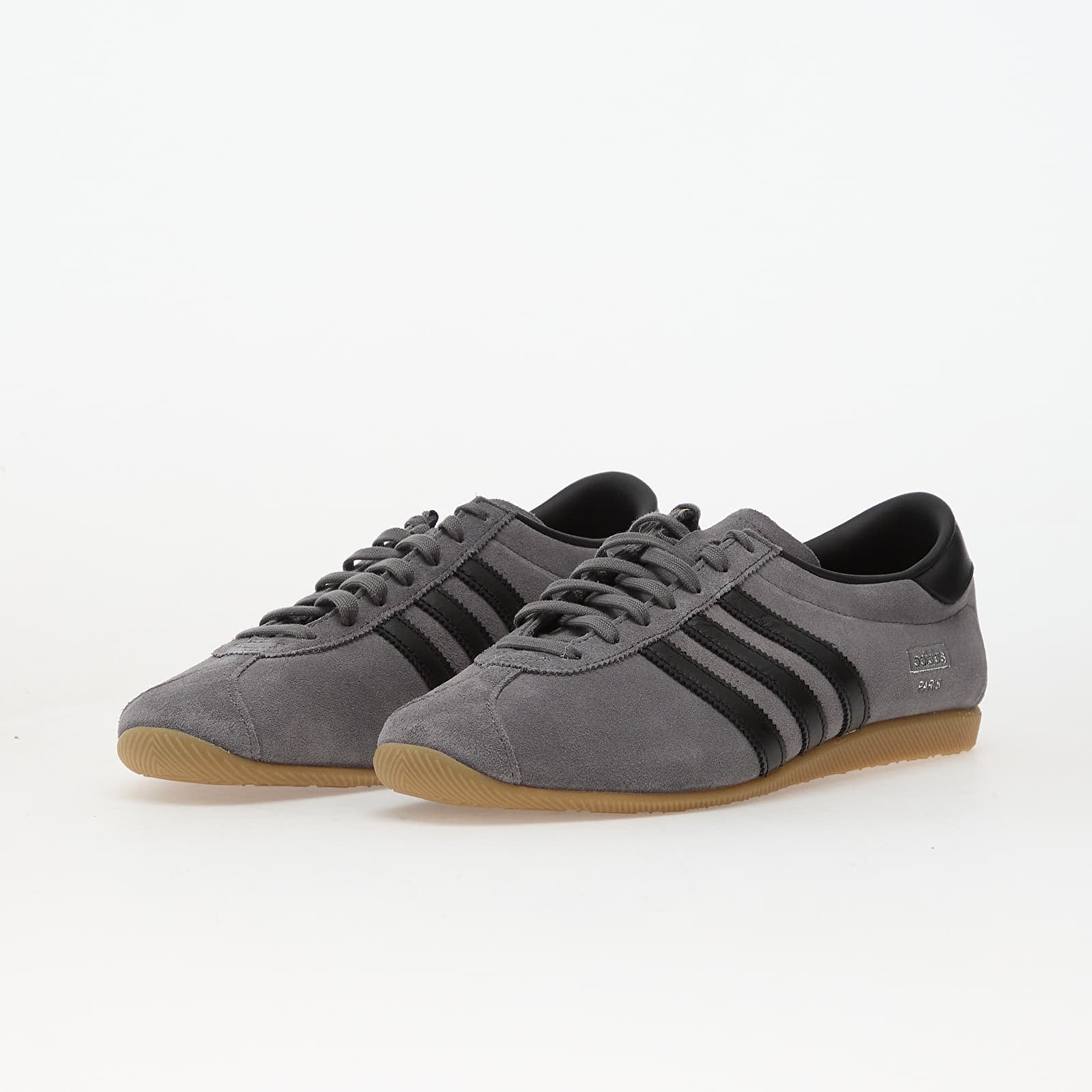 Vīriešu čības un apavi adidas Paris Grey Four/ Core Black/ Gum4