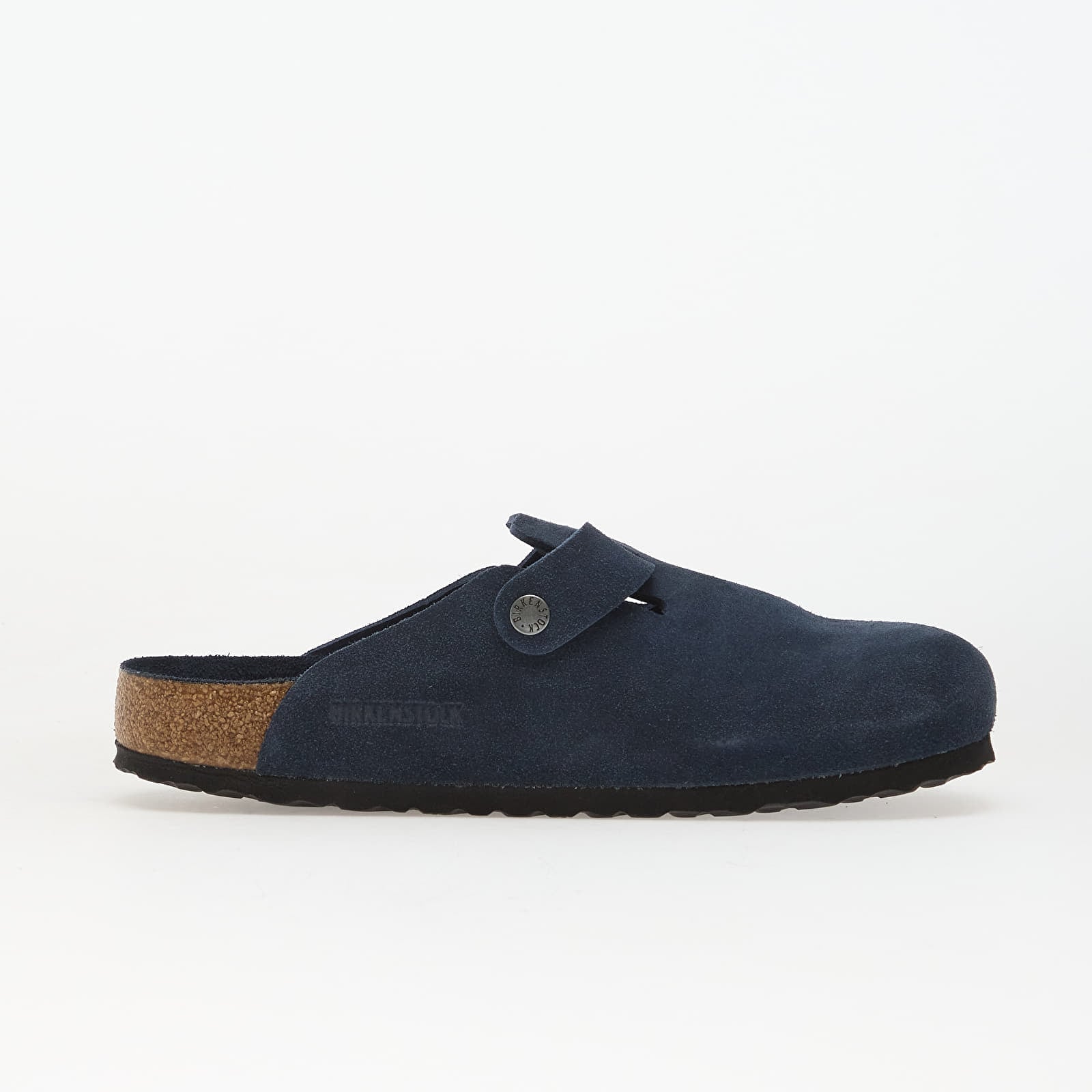 Vīriešu čības un apavi Birkenstock Boston Soft Footbed Suede Leather New Navy Tonal FB