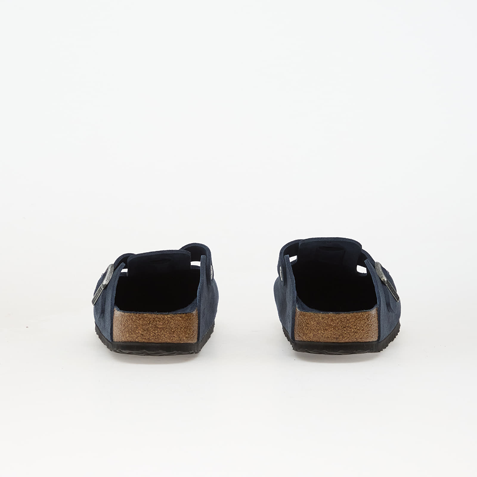 Vīriešu čības un apavi Birkenstock Boston Soft Footbed Suede Leather New Navy Tonal FB