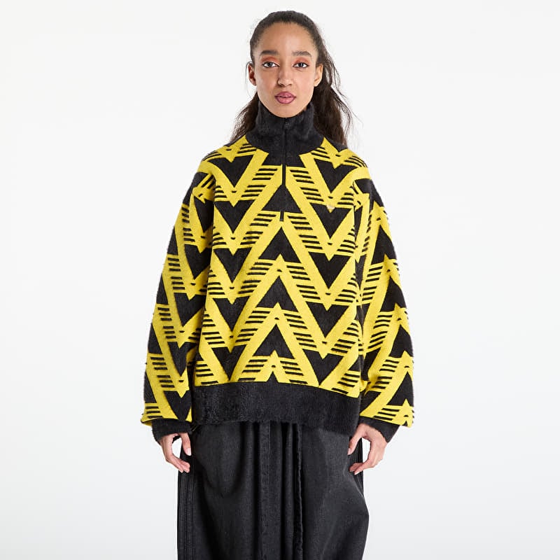 Shirt adidas Knitted Half-Zip Sweater Eqt Yellow
