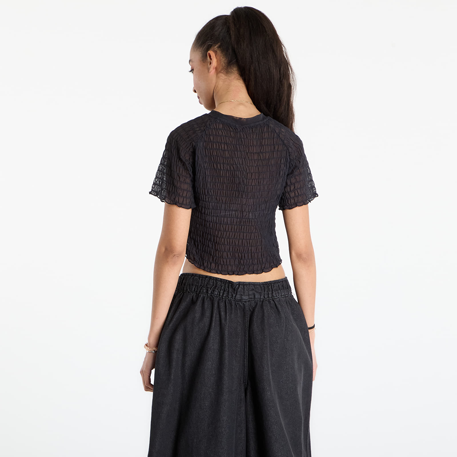 T-shirts adidas Smocked Tee Black