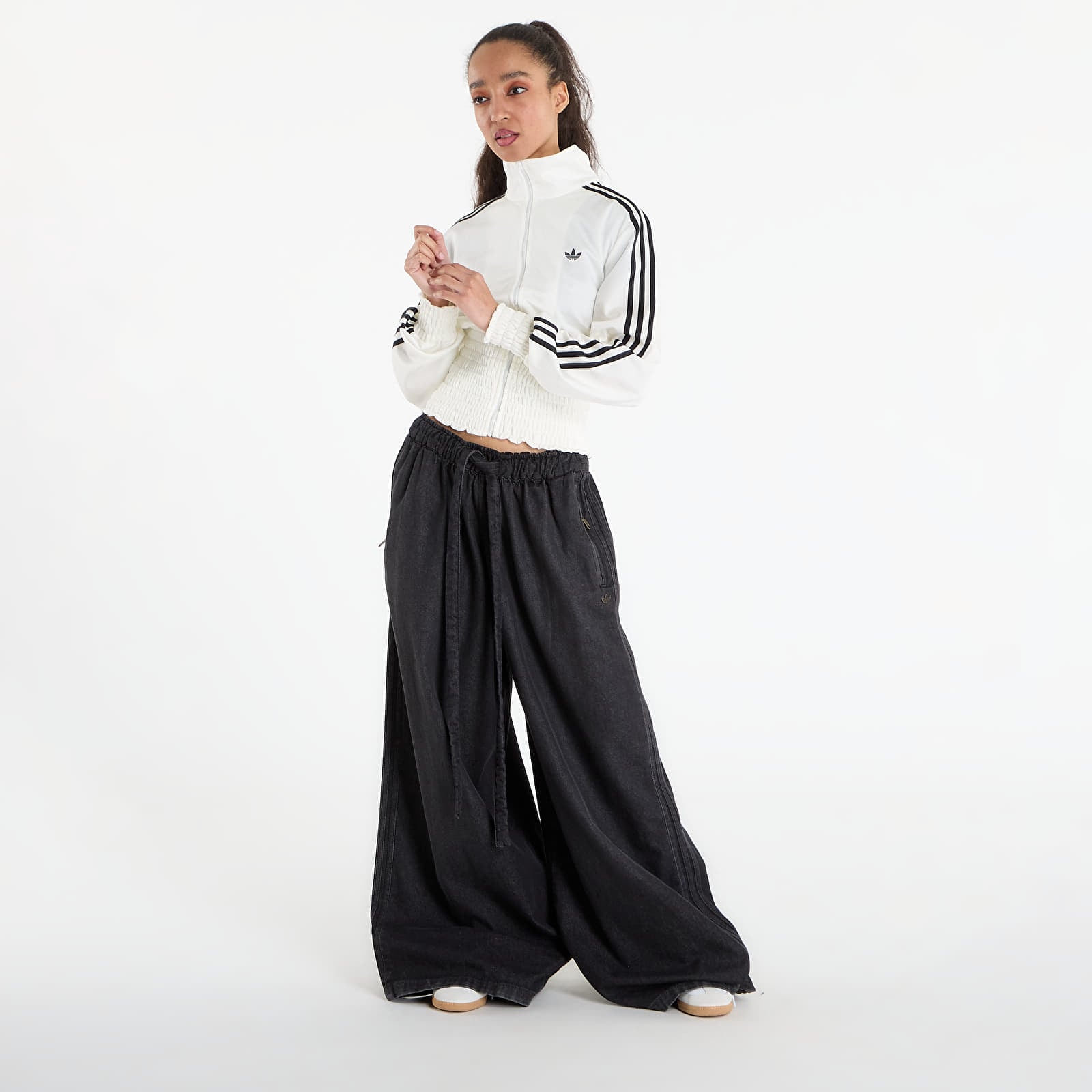 Hoodies and sweatshirts  adidas Smocked Fb Tt Off White