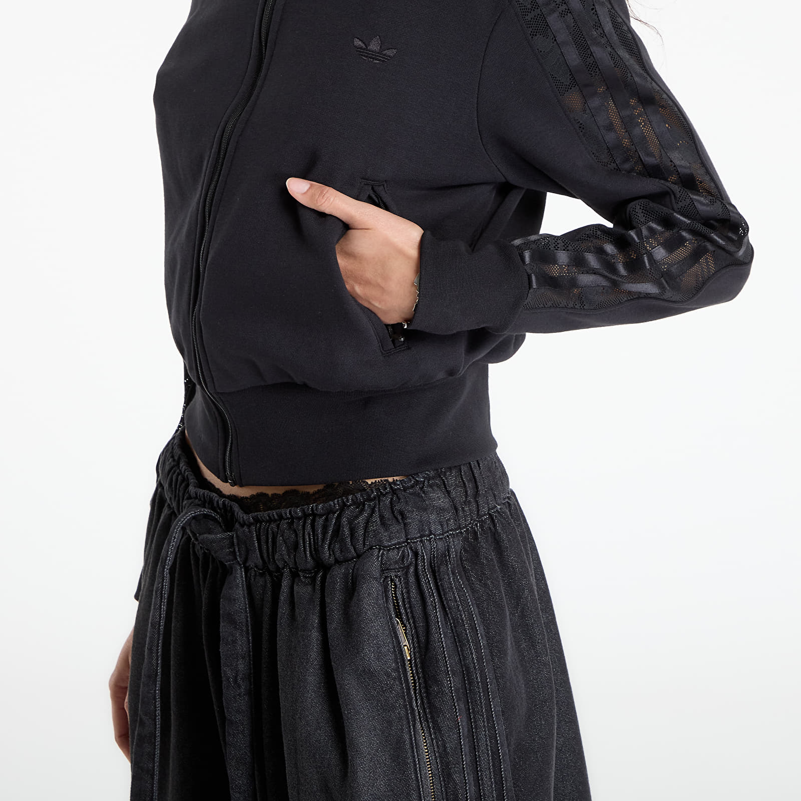 Sweatshirts für Frauen adidas Firebird Lacett Black