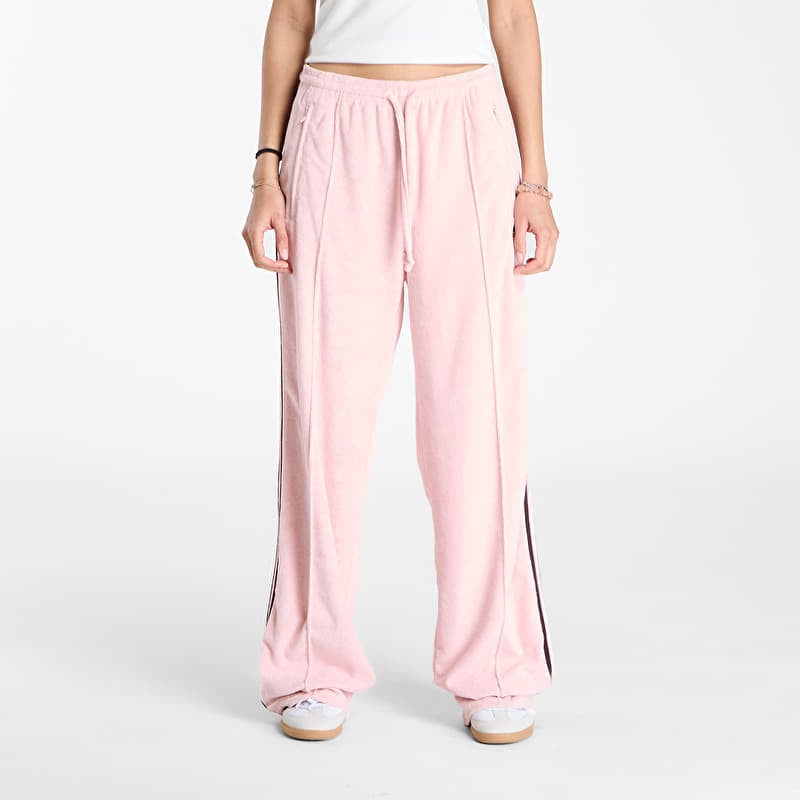 adidas Terry Towel Firebird Tracksuit Bottoms Sandy Pink