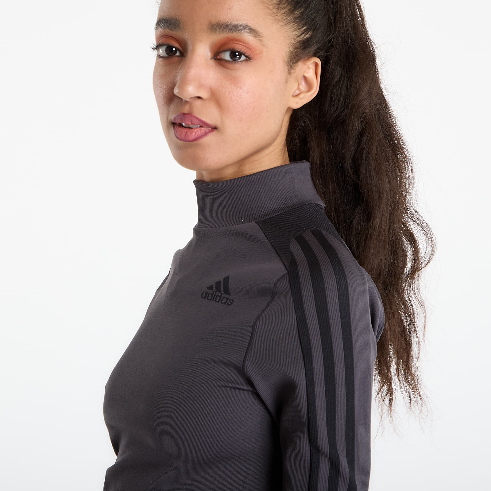 Koszulki adidas Long Sleeve Tee Utility Black/ Black/ Grey Two