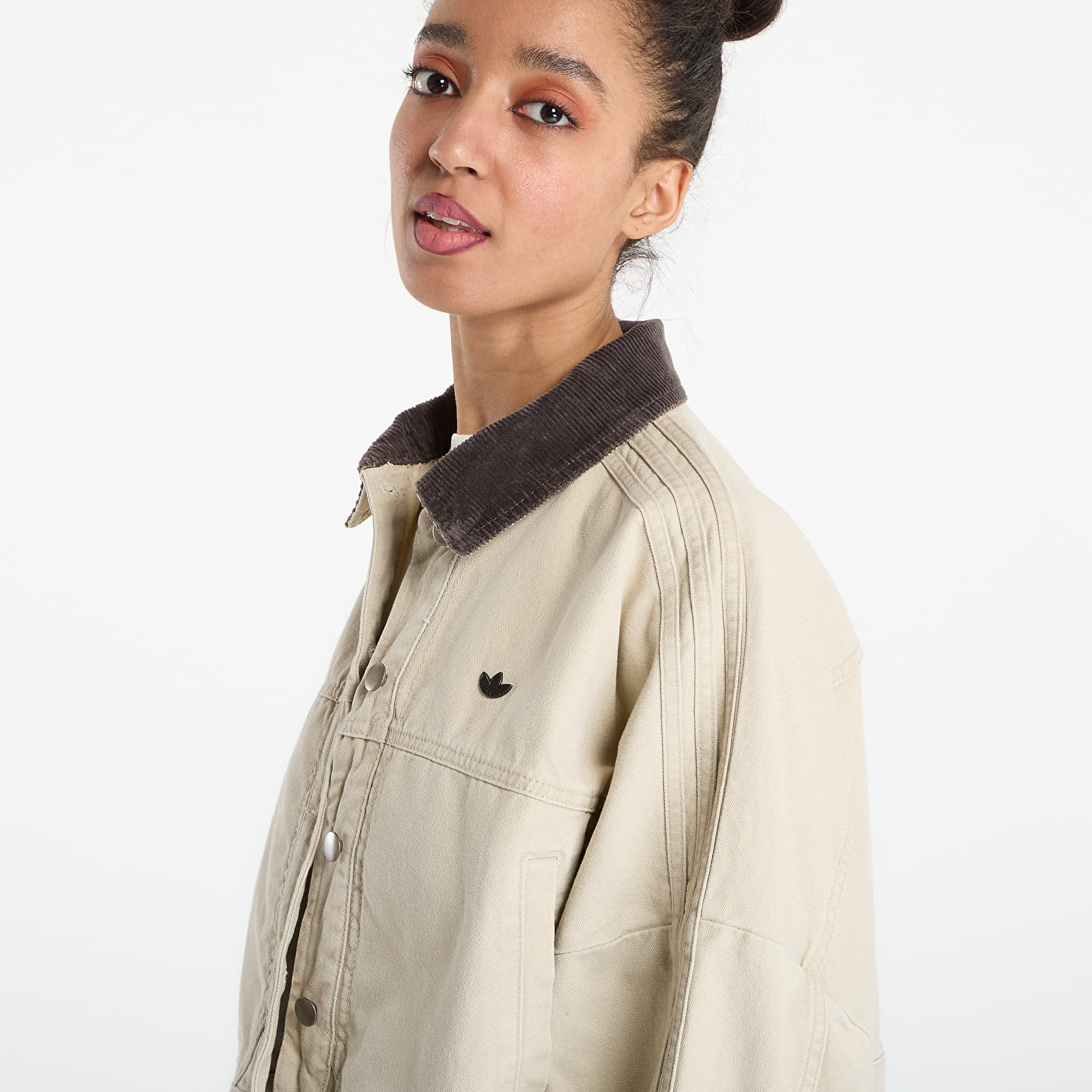 Sieviešu jakas adidas P Ess Canvas Tracktop Jacket Stone Khaki