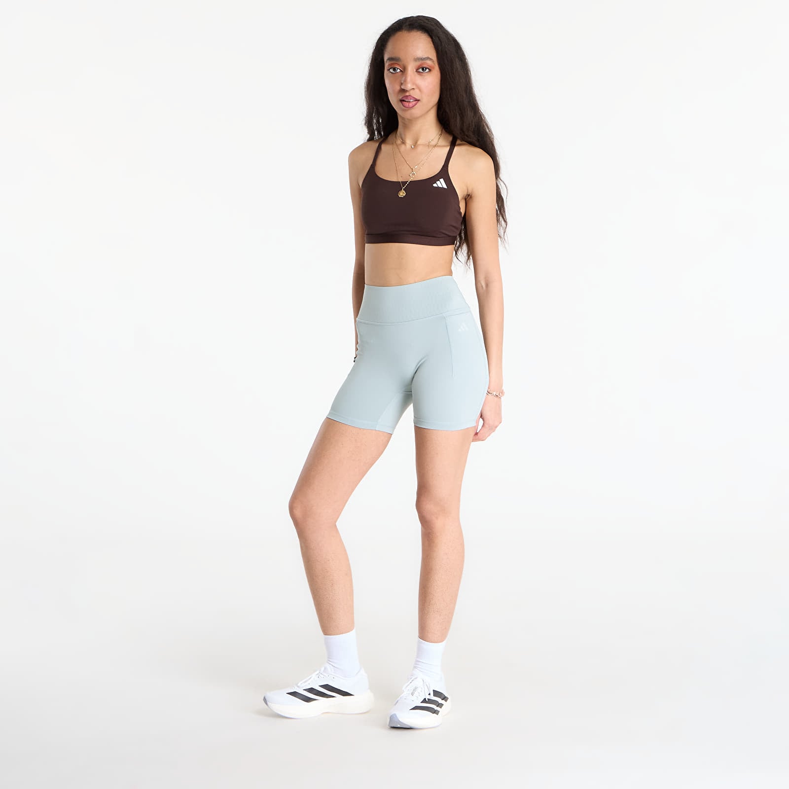 Leggings til kvinder adidas Opt Pwr Short L Wosa