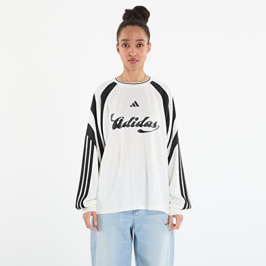 T-Shirt adidas W Her Ls Off White/ Black