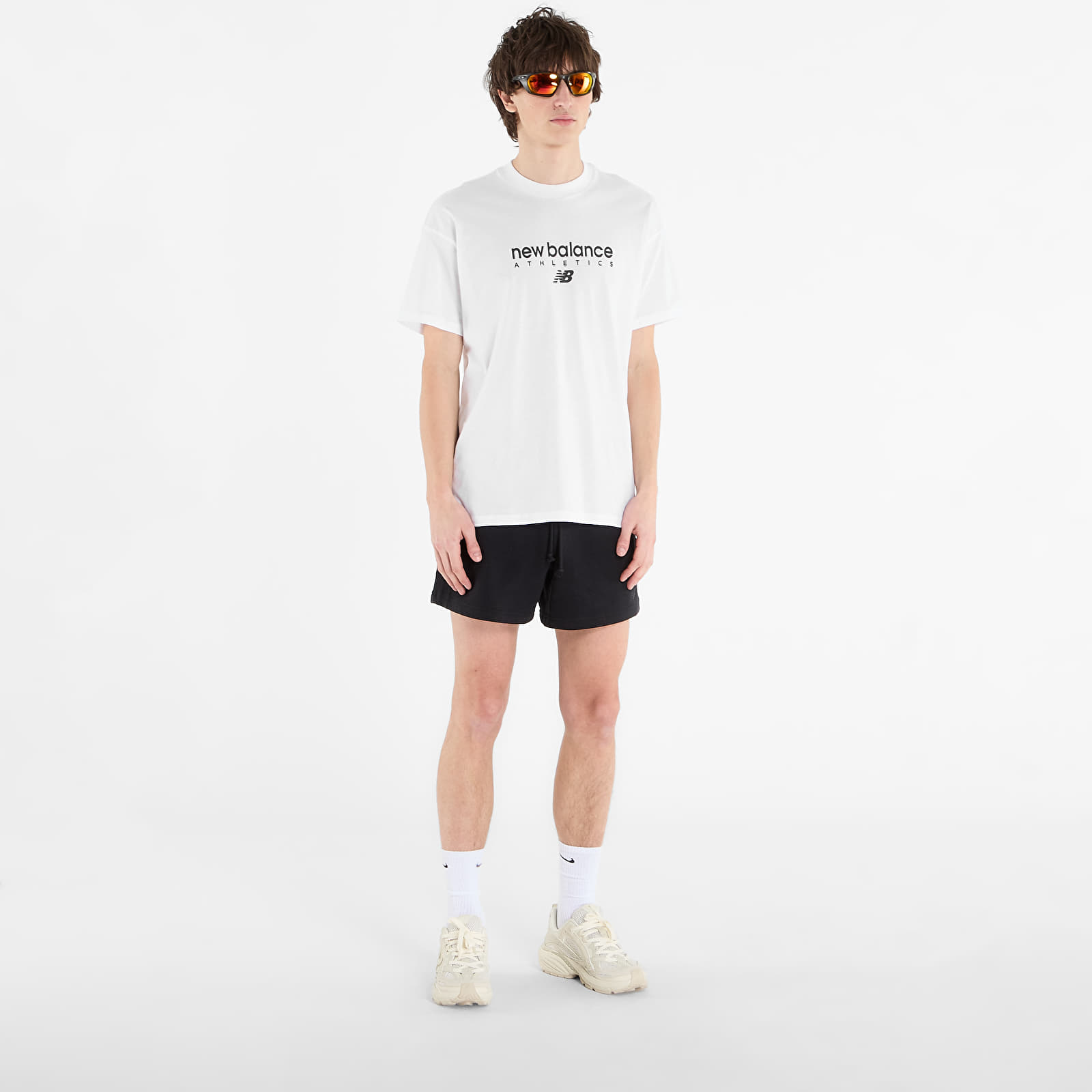 T-shirts homme New Balance Linear Graphic T-Shirt White