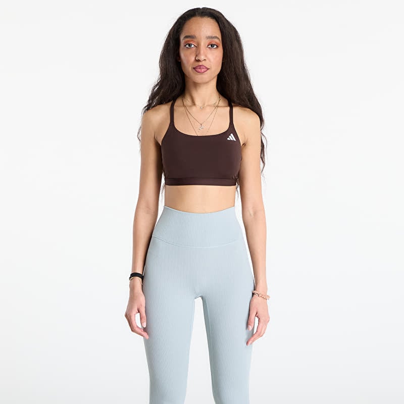 Bra adidas Optime Essentials Workout Light Support Bra Aurora Coffee
