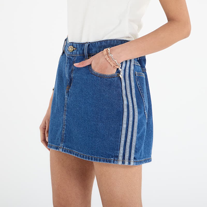 Gonna adidas 3 Stripes Skirt Denim Medium Vintage Denim
