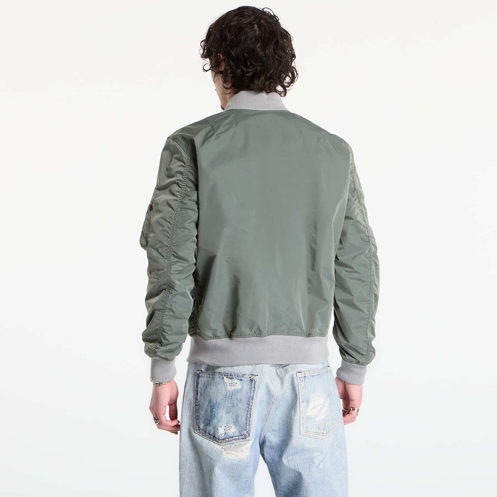 Herrenjacken Alpha Industries MA-1 TTC Light Vintage Green/ Silver