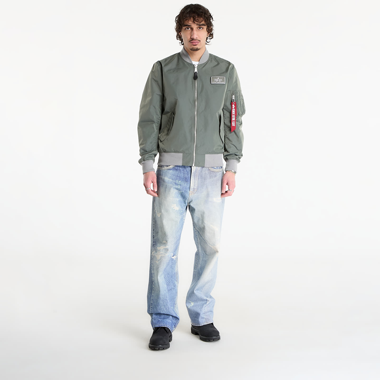 Herrenjacken Alpha Industries MA-1 TTC Light Vintage Green/ Silver