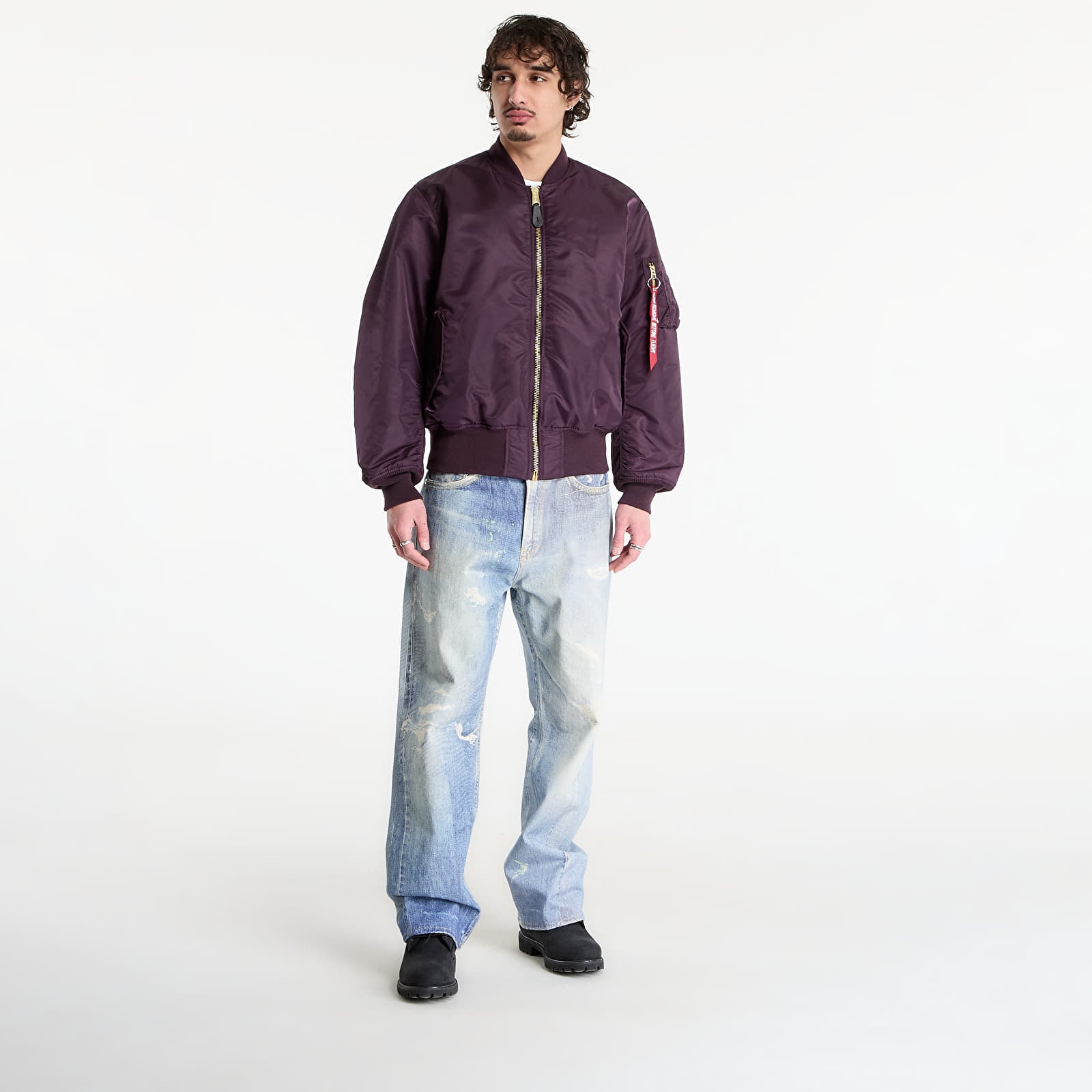 Herrenjacken Alpha Industries MA-1 Heritage Bomber Plum