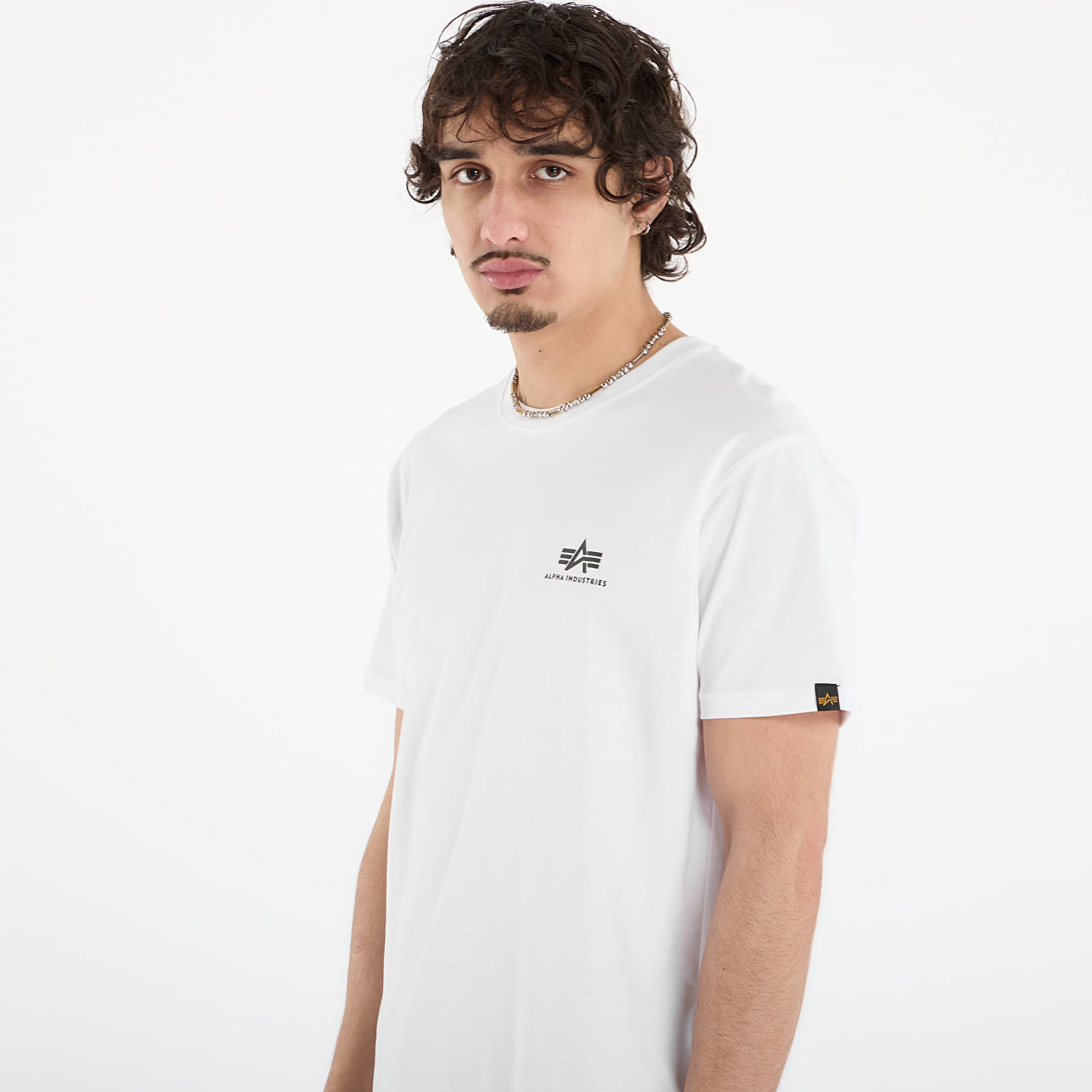 Ανδρικά μπλουζάκια Alpha Industries Heritage Backprint T-Shirt White/ Sage