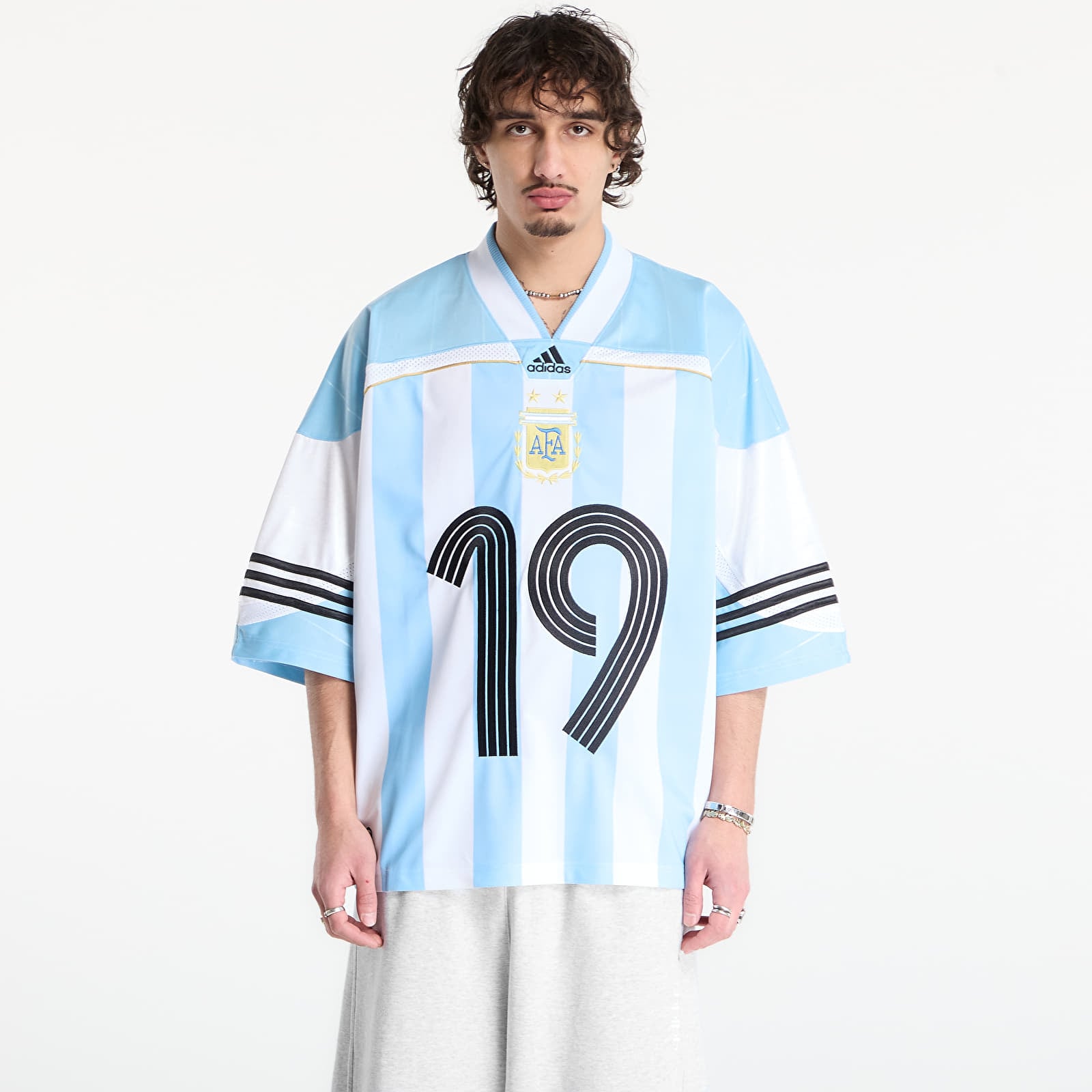 Trikots für Männer adidas Jersey Clear Blue/ White/ Black