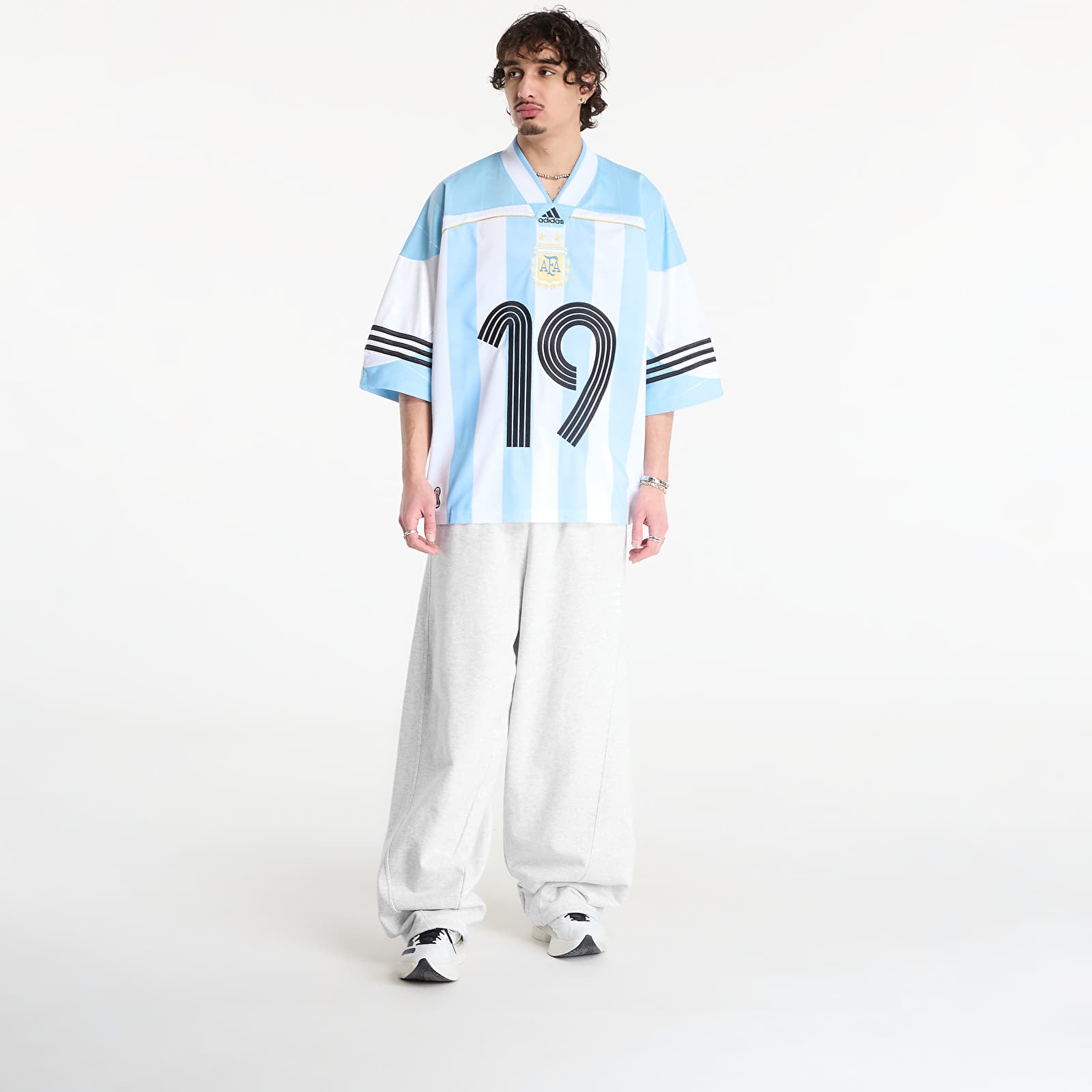 Trikots für Männer adidas Jersey Clear Blue/ White/ Black